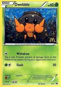 Dwebble #3 – McDonald's Collection 2012 card