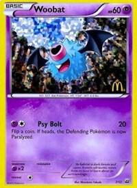 Woobat #7 – McDonald's Collection 2012 card