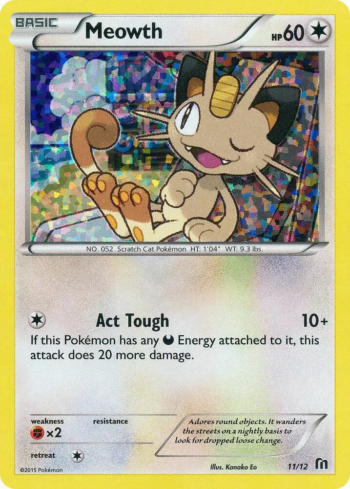Meowth #11 – McDonald's Collection 2016 card