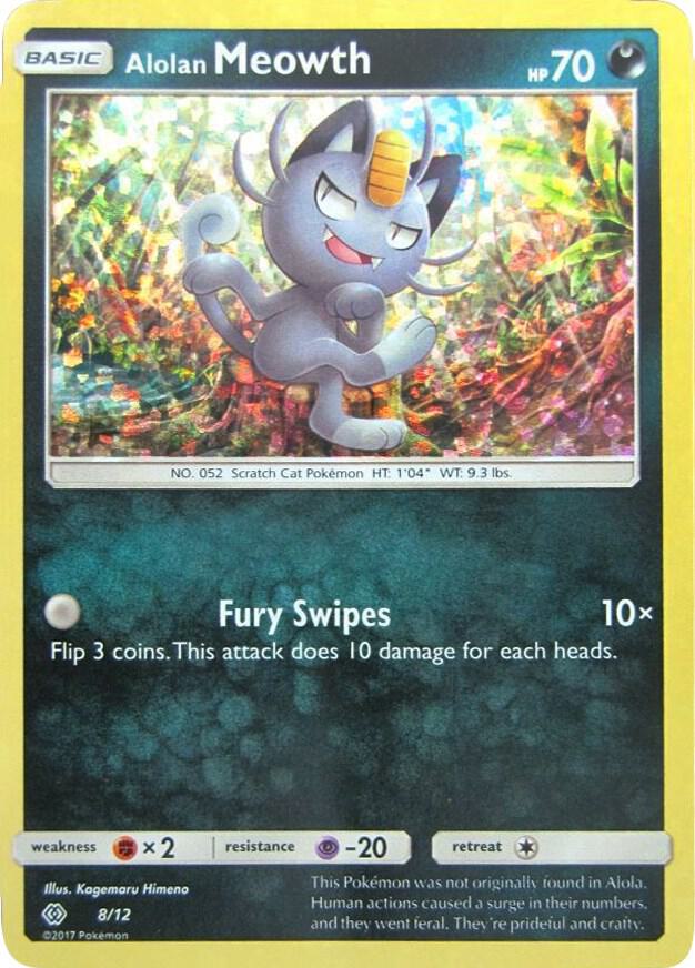 Alolan Meowth #8 – McDonald's Collection 2017 card
