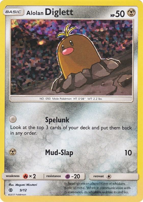 Alolan Diglett #9 – McDonald's Collection 2017 card