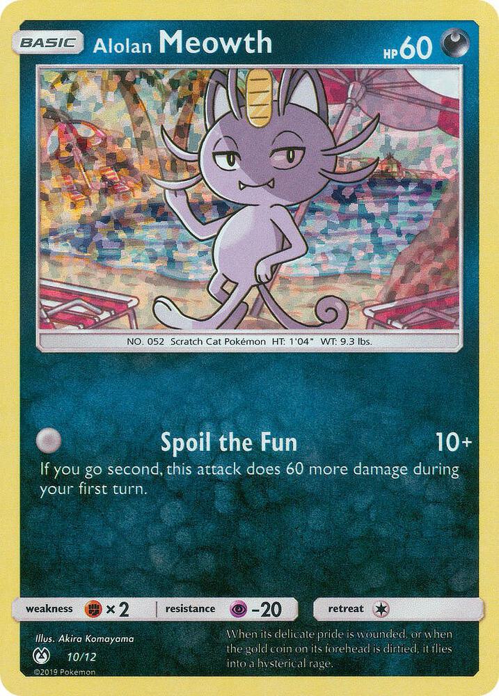 Alolan Meowth #10 – McDonald's Collection 2019 card