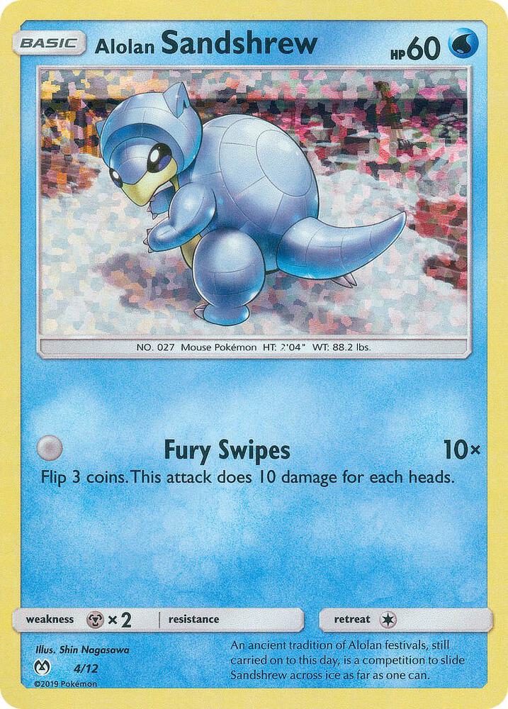Alolan Sandshrew #4 – McDonald's Collection 2019 card