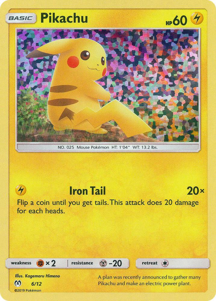 Pikachu #6 – McDonald's Collection 2019 card