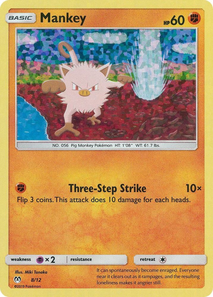 Mankey #8 – McDonald's Collection 2019 card