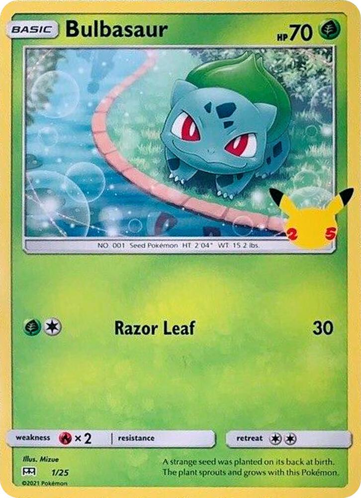 Bulbasaur #1 – McDonald's Collection 2021 card
