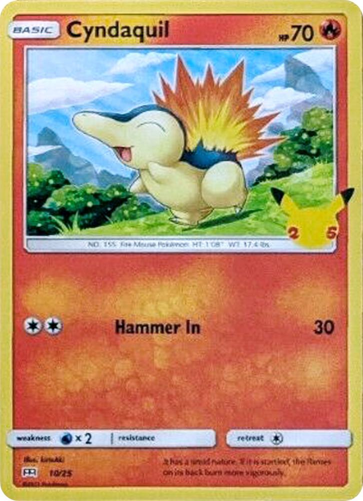 Cyndaquil #10 – McDonald's Collection 2021 card