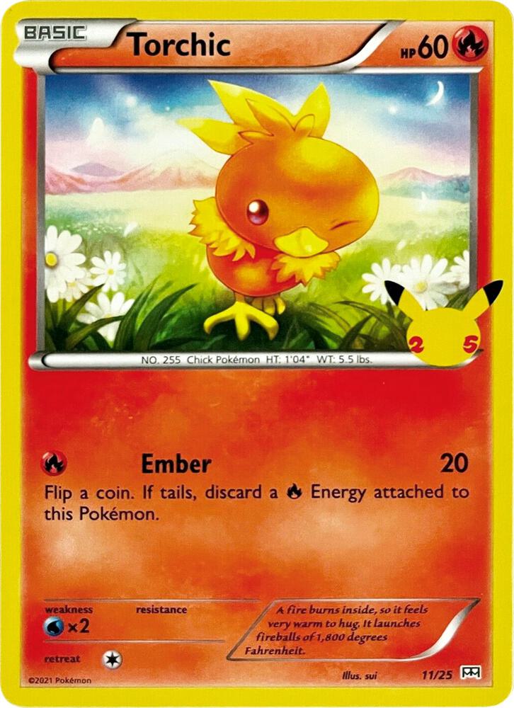 Torchic #11 – McDonald's Collection 2021 card