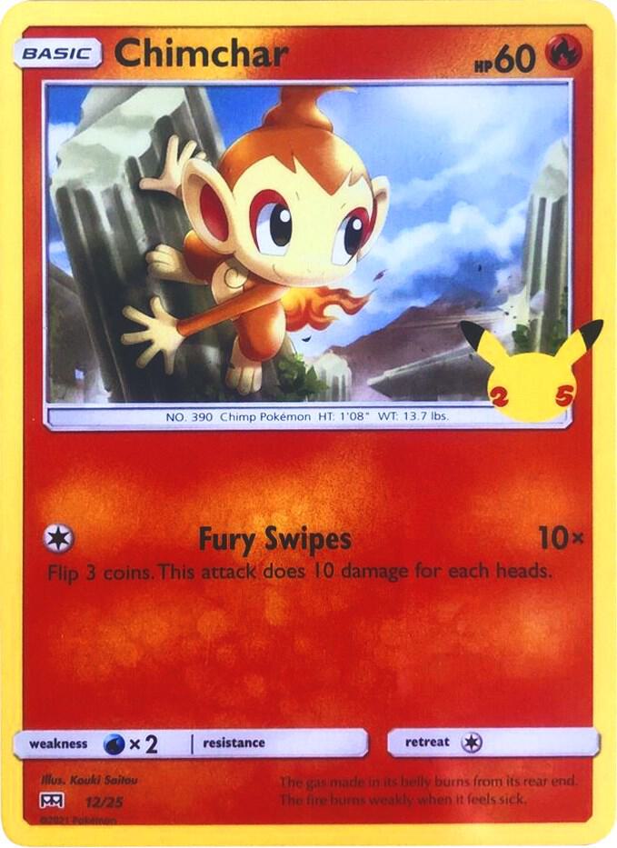 Chimchar #12 – McDonald's Collection 2021 card