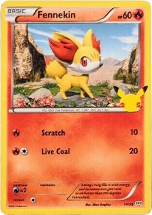 Fennekin #14 – McDonald's Collection 2021 card