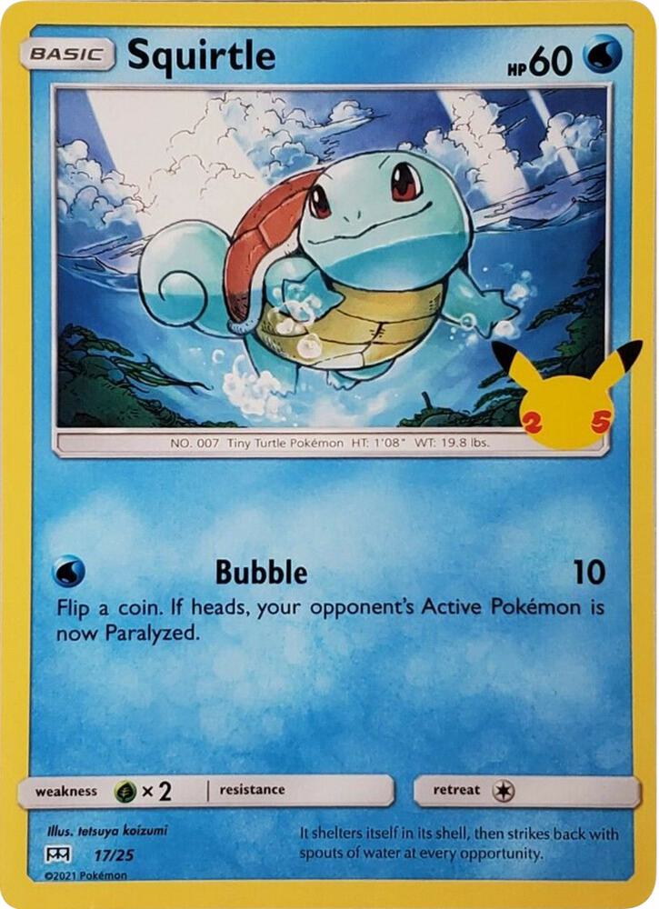 Squirtle #17 – McDonald's Collection 2021 card