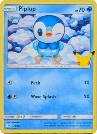 Piplup #20 – McDonald's Collection 2021 card