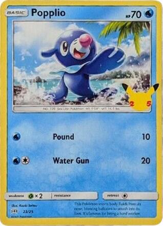 Popplio #23 – McDonald's Collection 2021 card