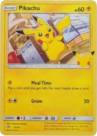 Pikachu #25 – McDonald's Collection 2021 card
