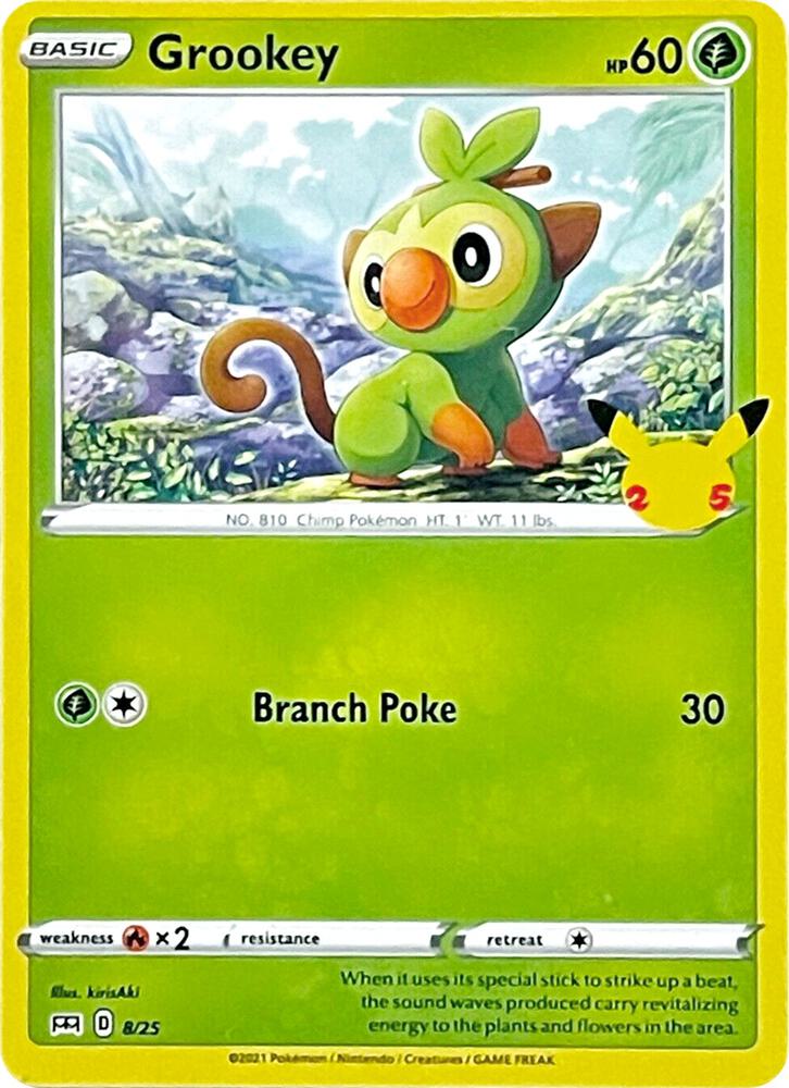 Grookey #8 – McDonald's Collection 2021 card