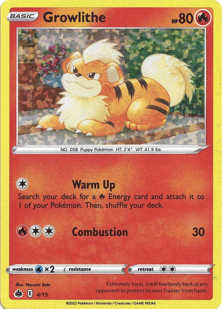 Growlithe #4 – McDonald's Collection 2022 card