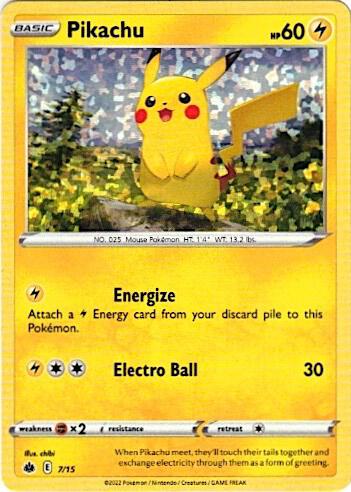 Pikachu #7 – McDonald's Collection 2022 card
