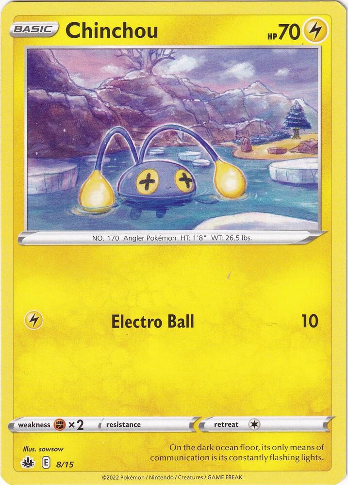 Chinchou #8 – McDonald's Collection 2022 card