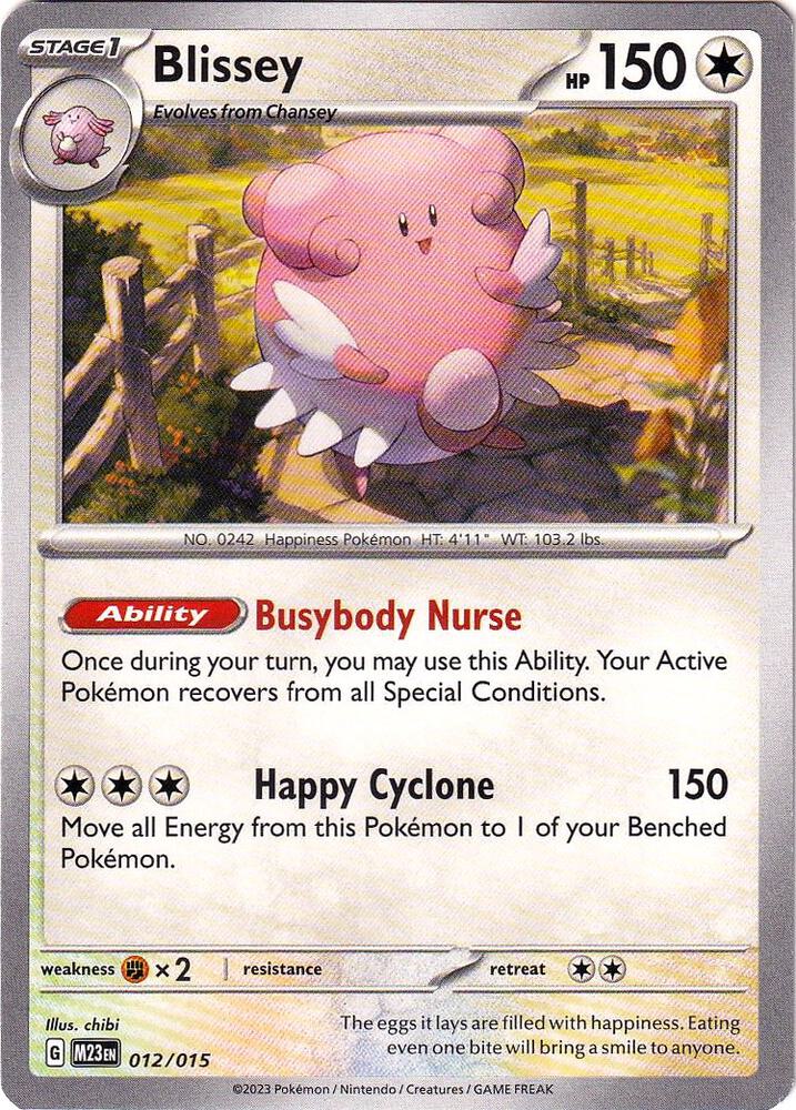 Blissey #12 – McDonald's Collection 2023 card