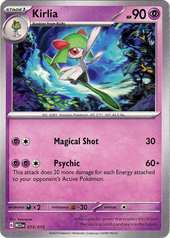 Kirlia #15 – McDonald's Collection 2023 card