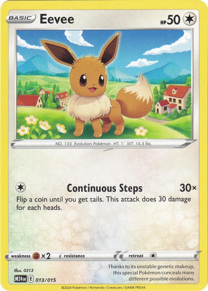 Eevee #13 – McDonald's Collection 2024 card