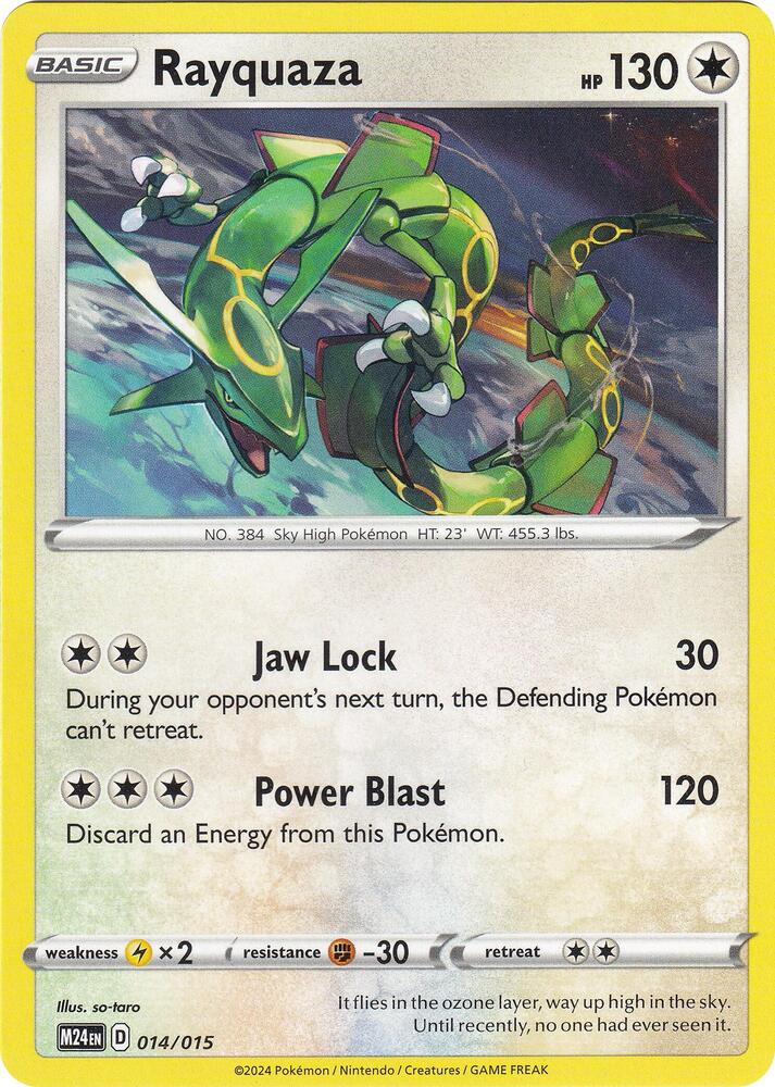 Rayquaza #14 – McDonald's Collection 2024 card