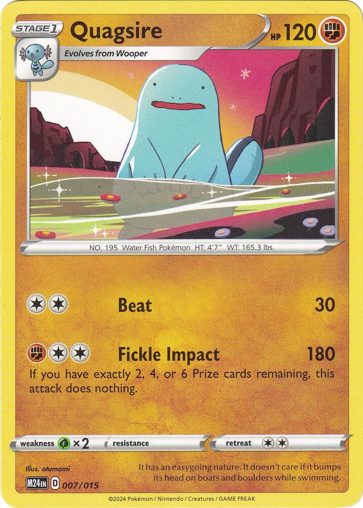 Quagsire #7 – McDonald's Collection 2024 card