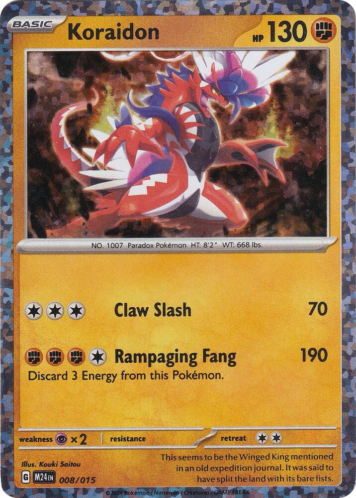 Koraidon #8 – McDonald's Collection 2024 card