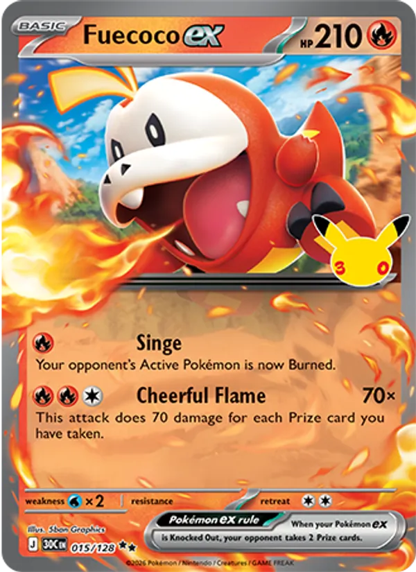 Fuecoco ex #015 – 30th Celebration card
