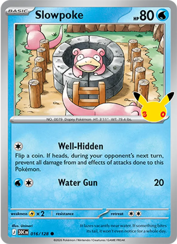 Slowpoke #016 – 30th Celebration card