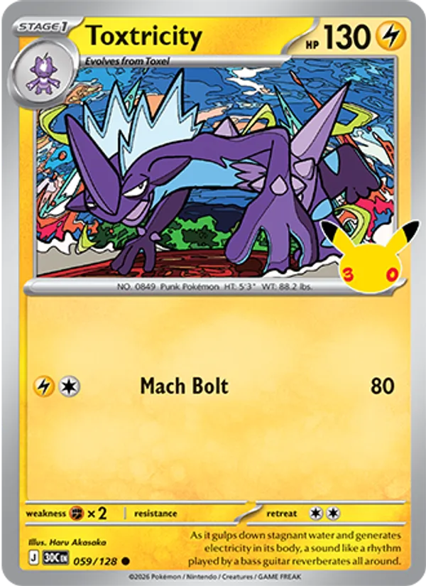 Toxtricity #059 – 30th Celebration card