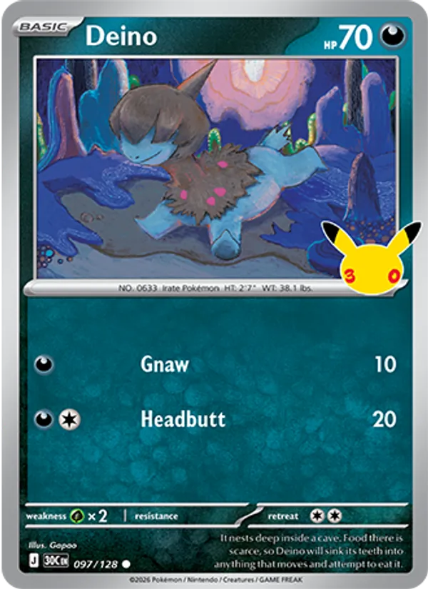 Deino #097 – 30th Celebration card