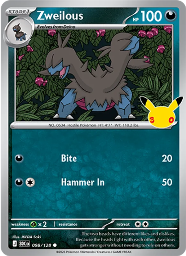 Zweilous #098 – 30th Celebration card
