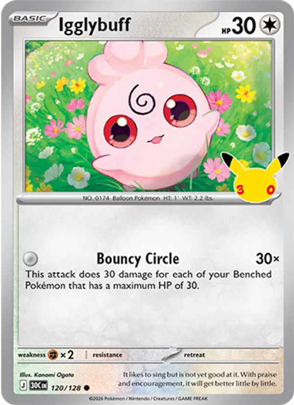 Igglybuff #120 – 30th Celebration card