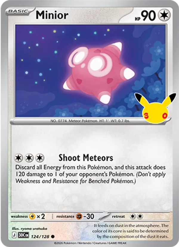 Minior #124 – 30th Celebration card
