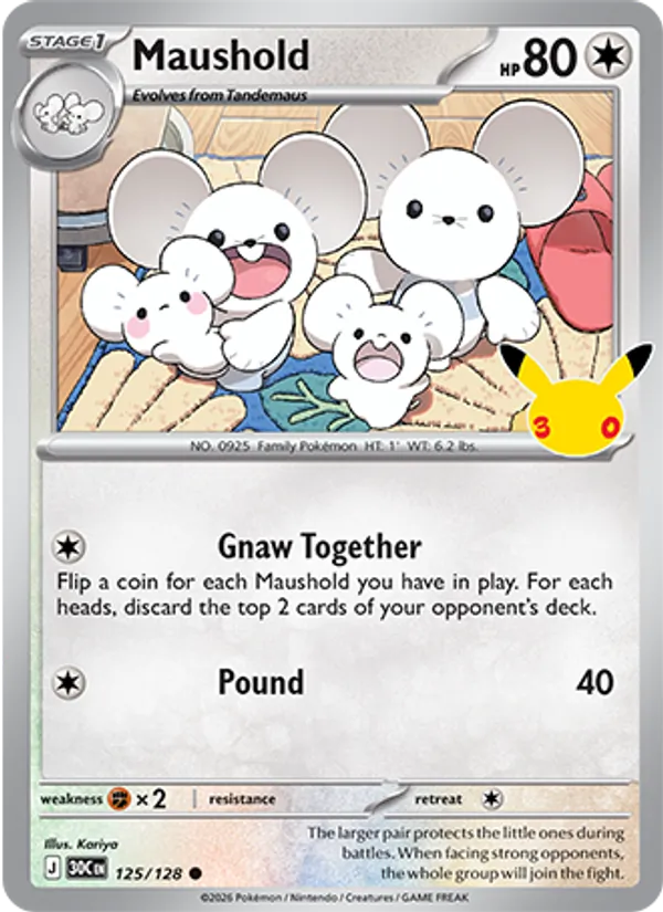 Maushold #125 – 30th Celebration card
