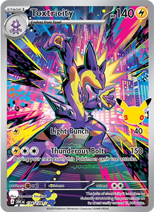 Toxtricity #134 – 30th Celebration card