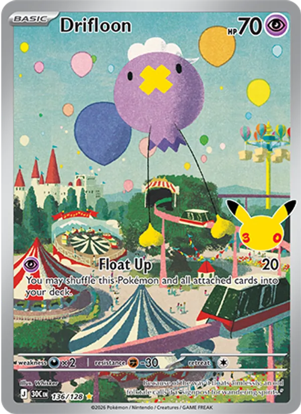 Drifloon #136 – 30th Celebration card