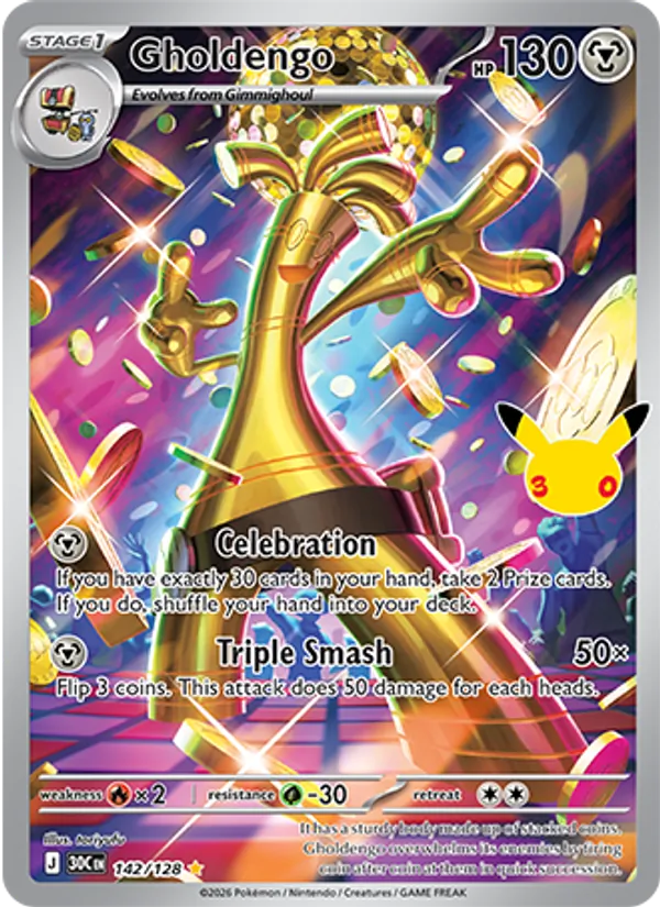 Gholdengo #142 – 30th Celebration card