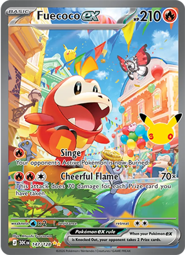 Fuecoco ex #147 – 30th Celebration card