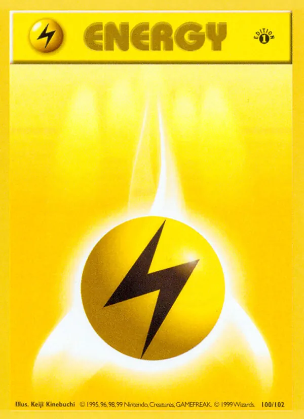 Lightning Energy #100 – Base Set card