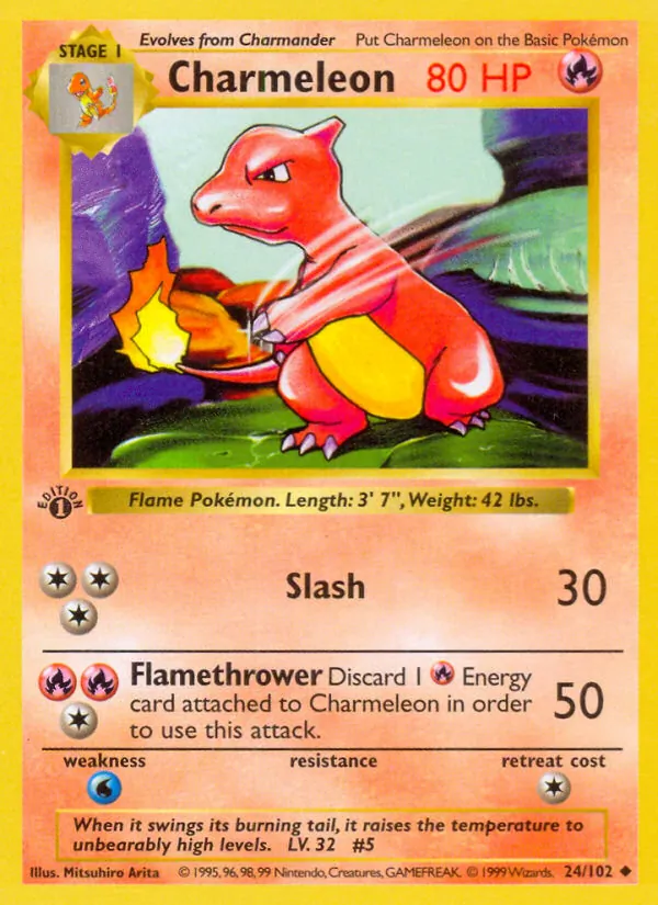 Charmeleon #24 – Base Set card