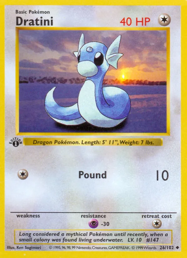 Dratini #26 – Base Set card
