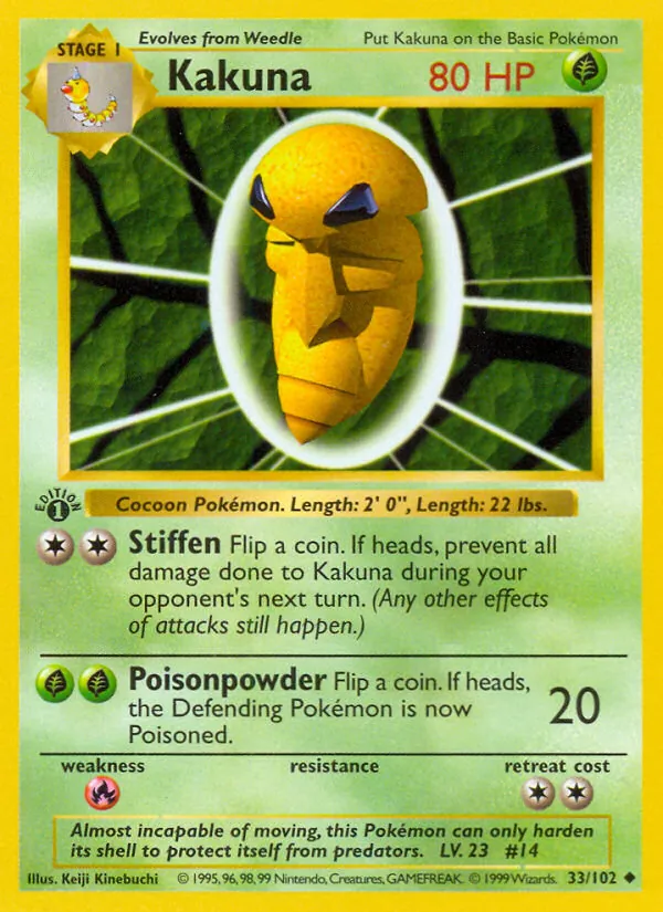Kakuna #33 – Base Set card
