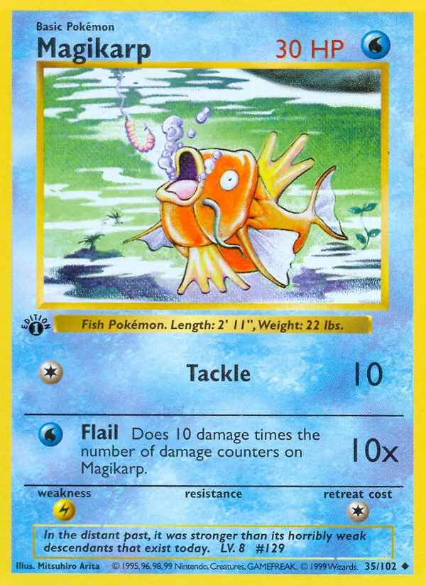 Magikarp #35 – Base Set card