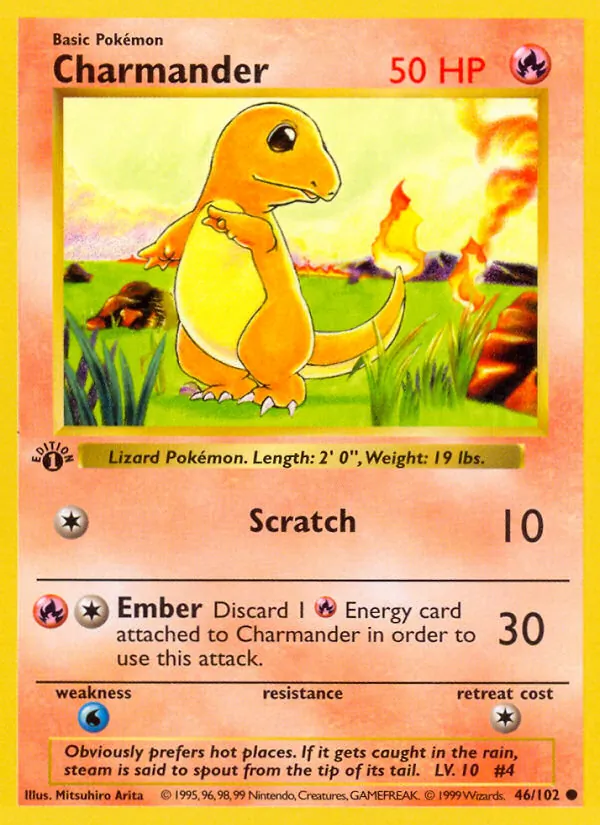 Charmander #46 – Base Set card