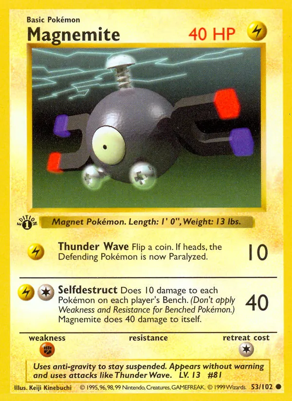 Magnemite #53 – Base Set card
