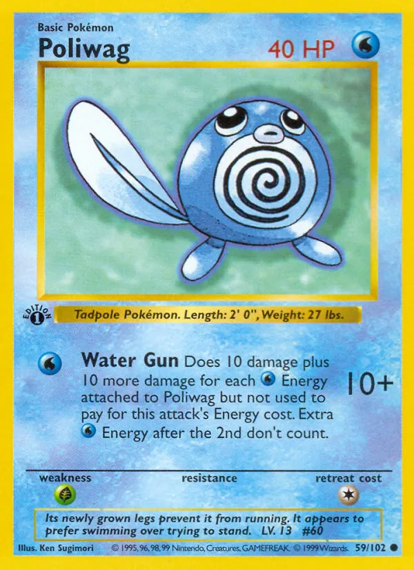 Poliwag #59 – Base Set card