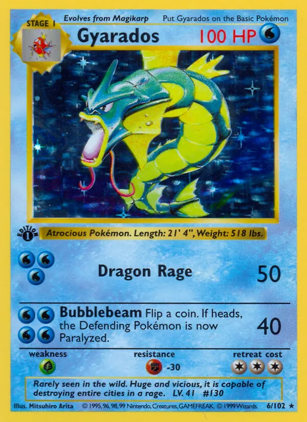 Gyarados #6 – Base Set card
