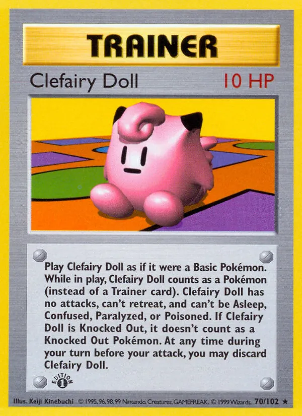 Clefairy Doll #70 – Base Set card